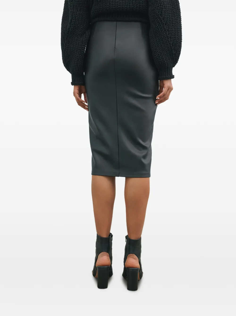  Marcella Nyssa Slit Midi Skirt - Black 