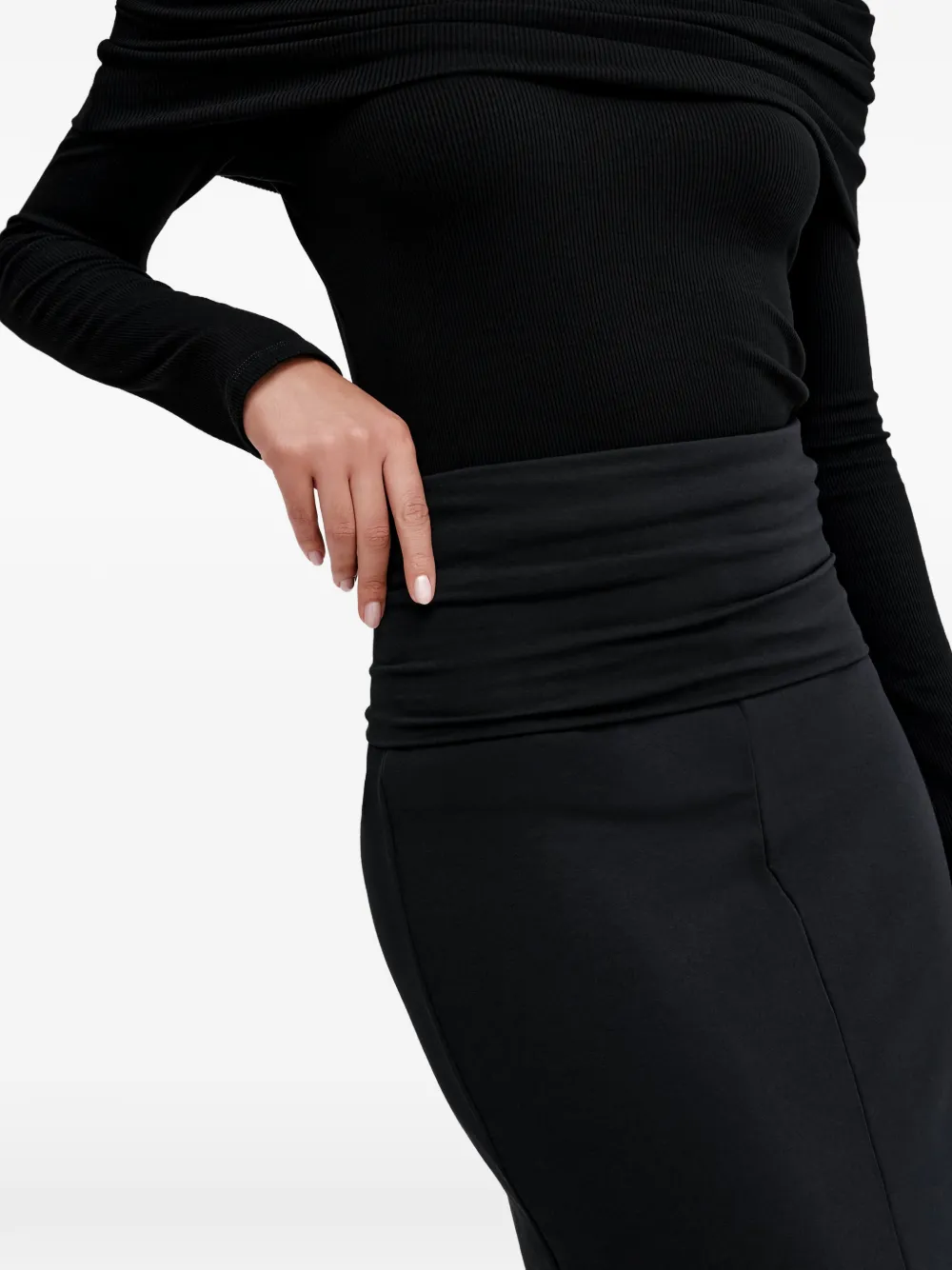 Marcella Belmont midi-rok met split Zwart