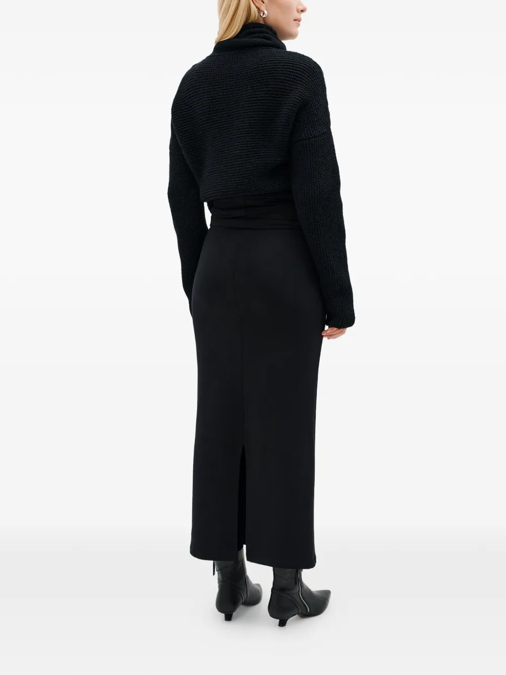 Marcella Belmont midi-rok met split Zwart