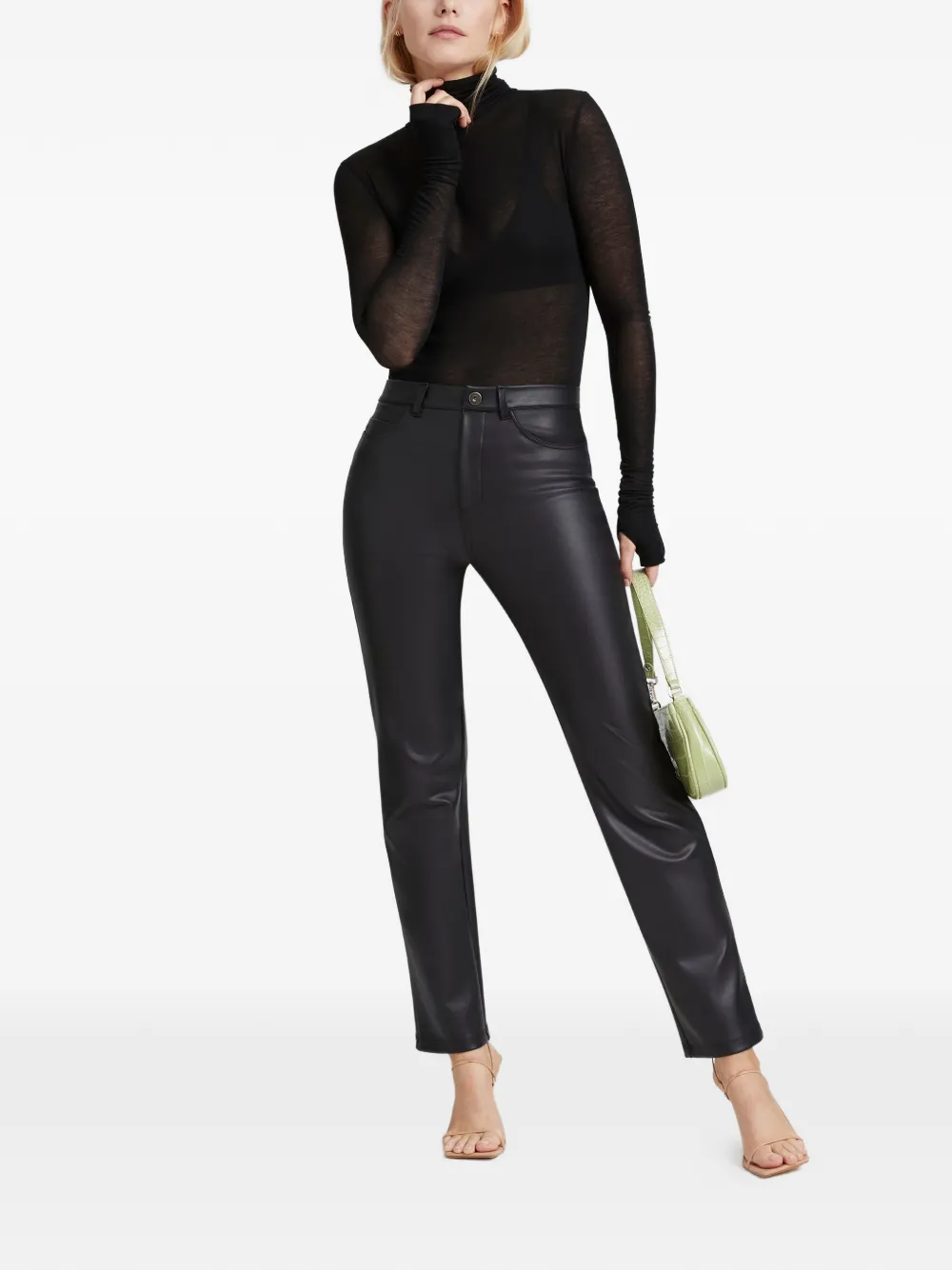 Marcella Vinci high waist broek - Zwart