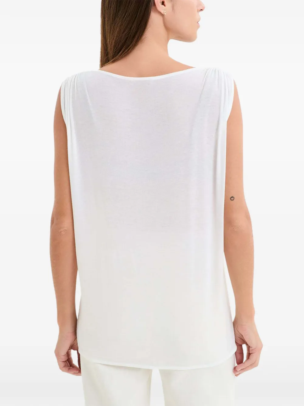Marcella Greenwich mouwloze top Wit