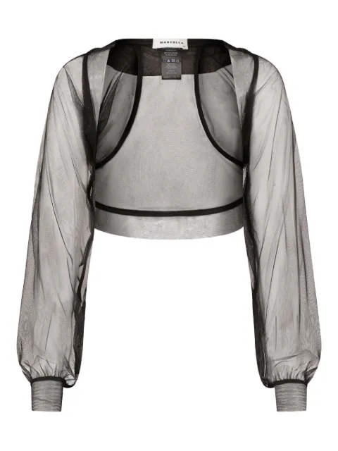 Marcella Olympia sheer-mesh bolero