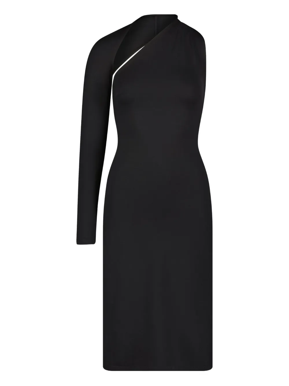 Marcella Abito corto Manhattan asimmetrico - Nero