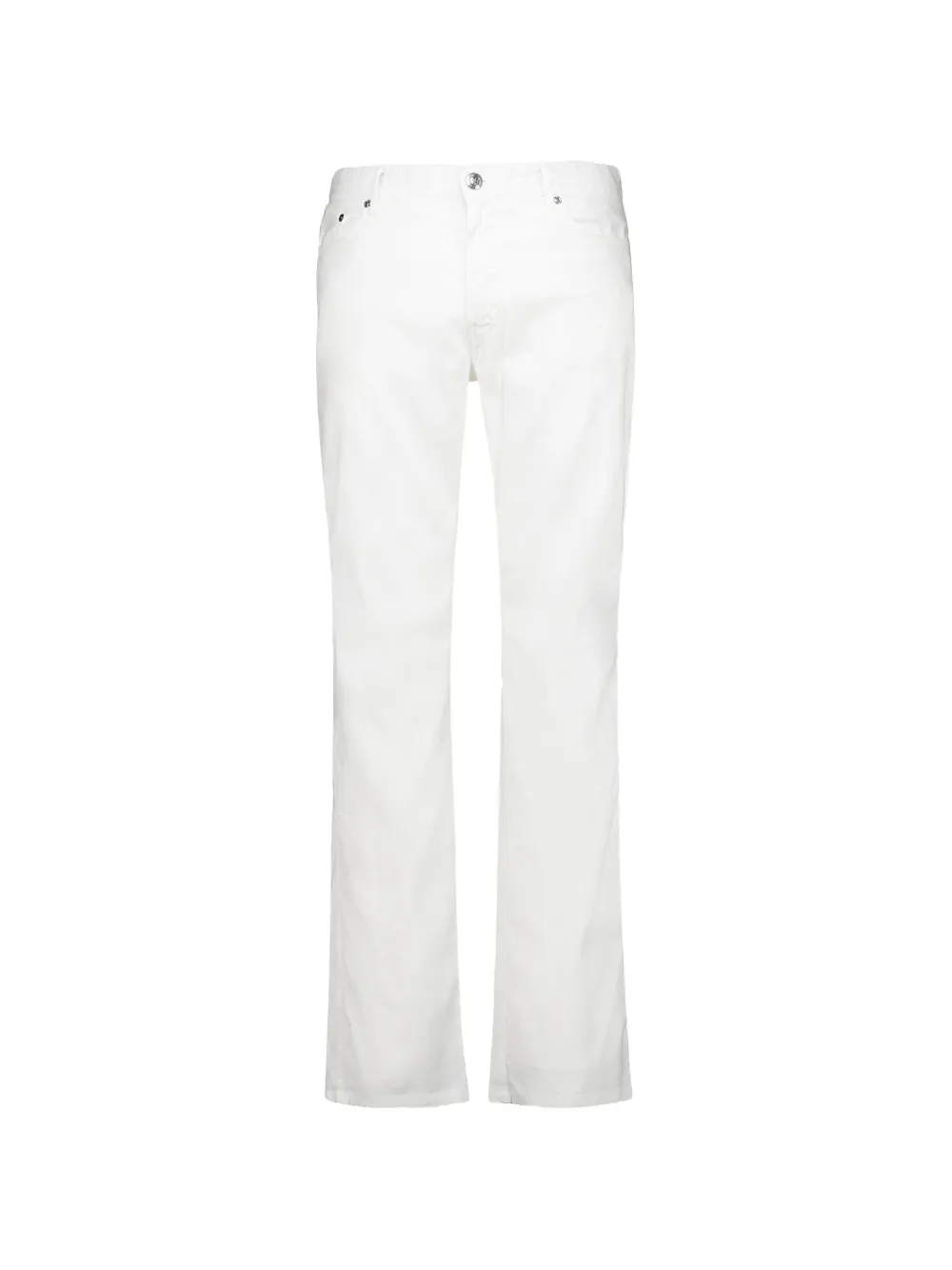 120% Lino slim-fit trousers - Bianco