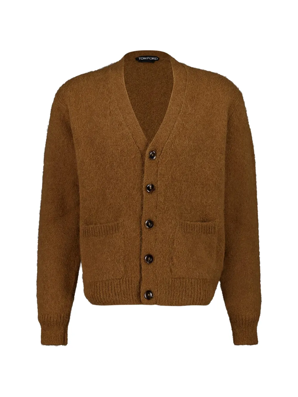 TOM FORD buttoned V-neck cardigan - Marrone