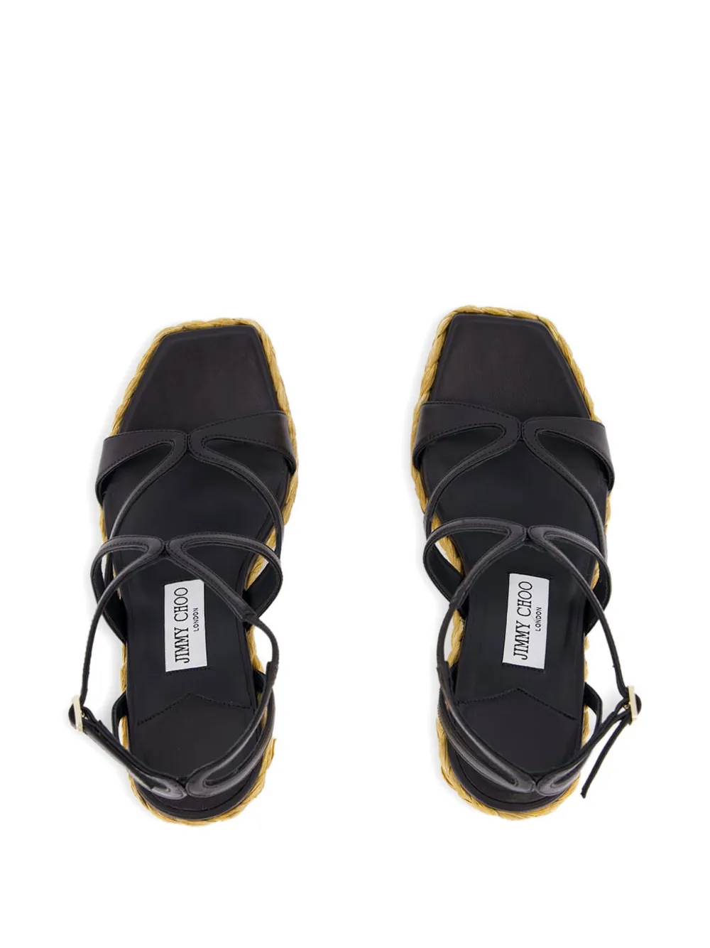 Jimmy Choo Sandalen met sleehak Zwart