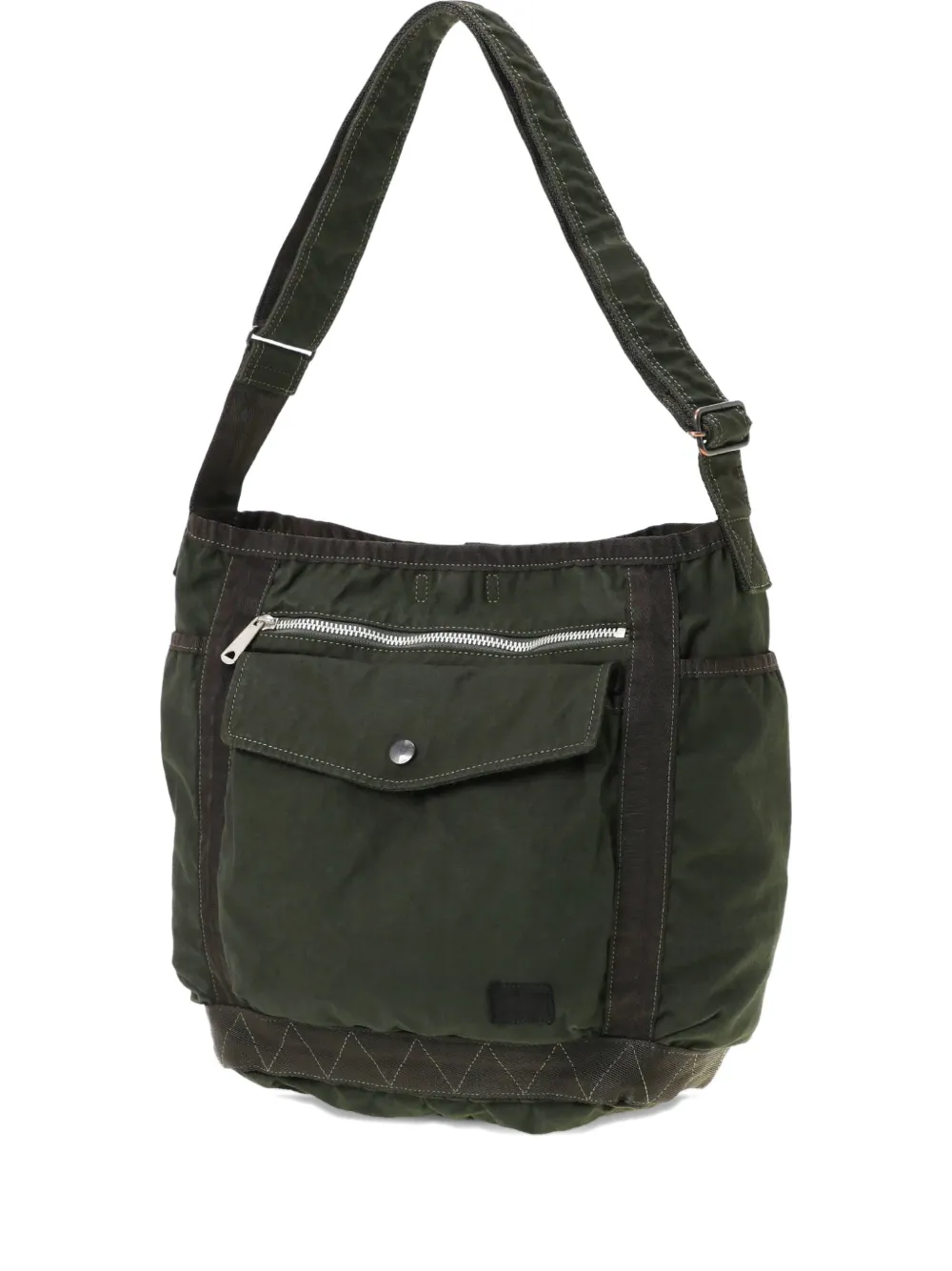Porter-Yoshida & Co. zip-pocket shoulder bag - Verde