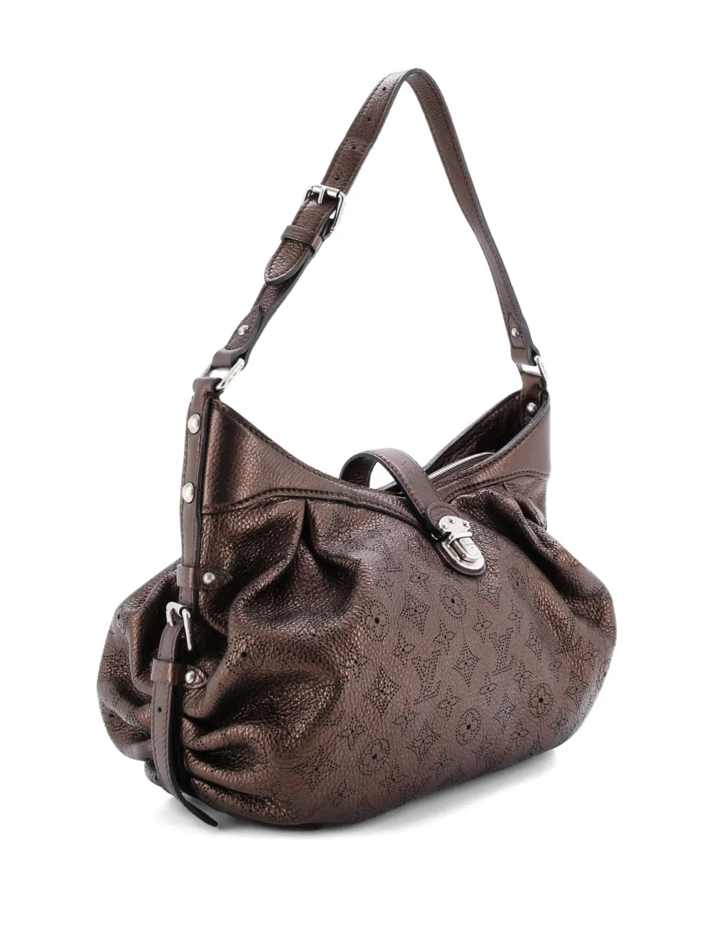 LOUIS VUITTON Pre-owned Xs Mahina Leather Crossbody Bag In Brown