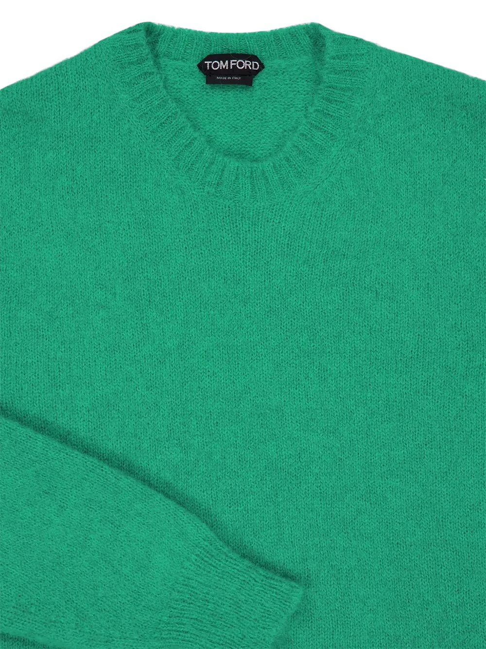  Tom Ford Crew-neck Long-sleeve Sweater - Green 