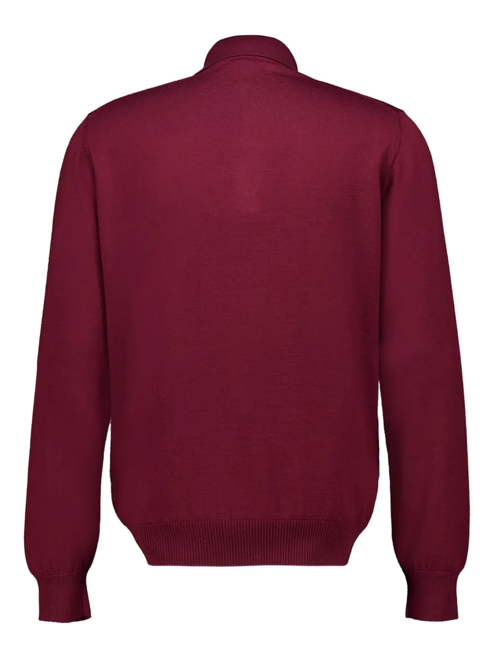 FENDI long-sleeve logo polo shirt - Rood