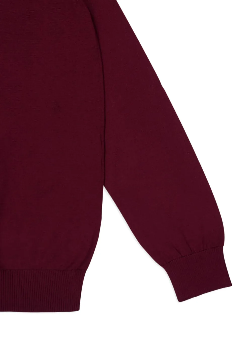 FENDI Poloshirt met lange mouwen en logo Rood