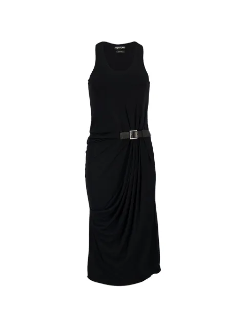 TOM FORD belted midi dress