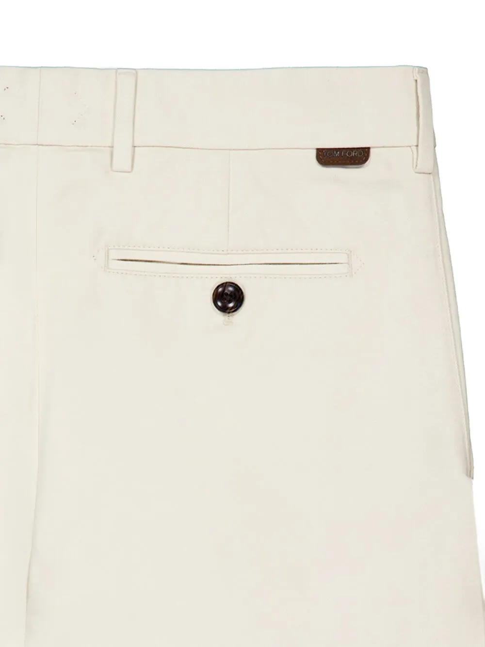 TOM FORD Broek met knoopzakken Wit