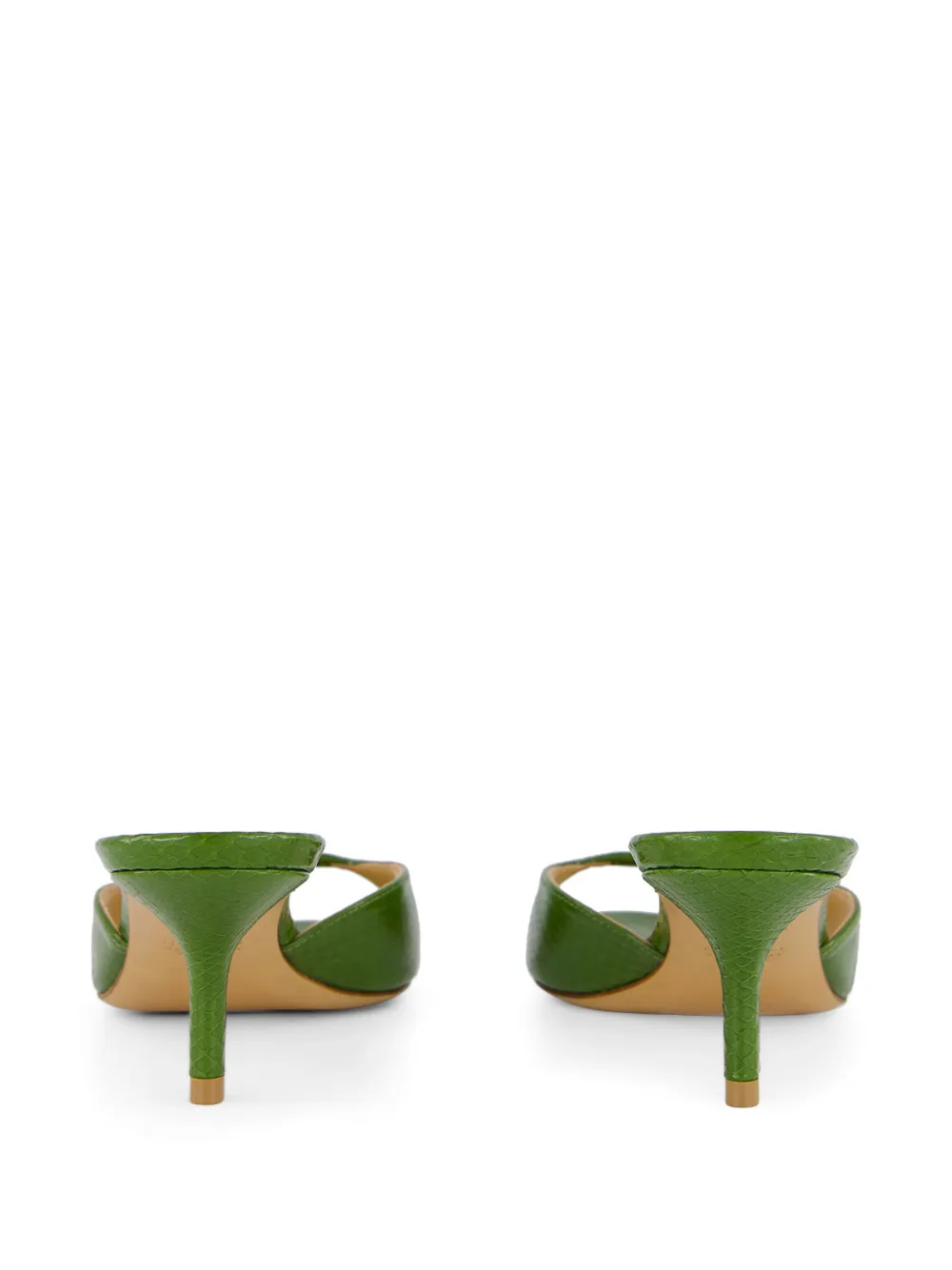 Francesco Russo leather sandals Groen