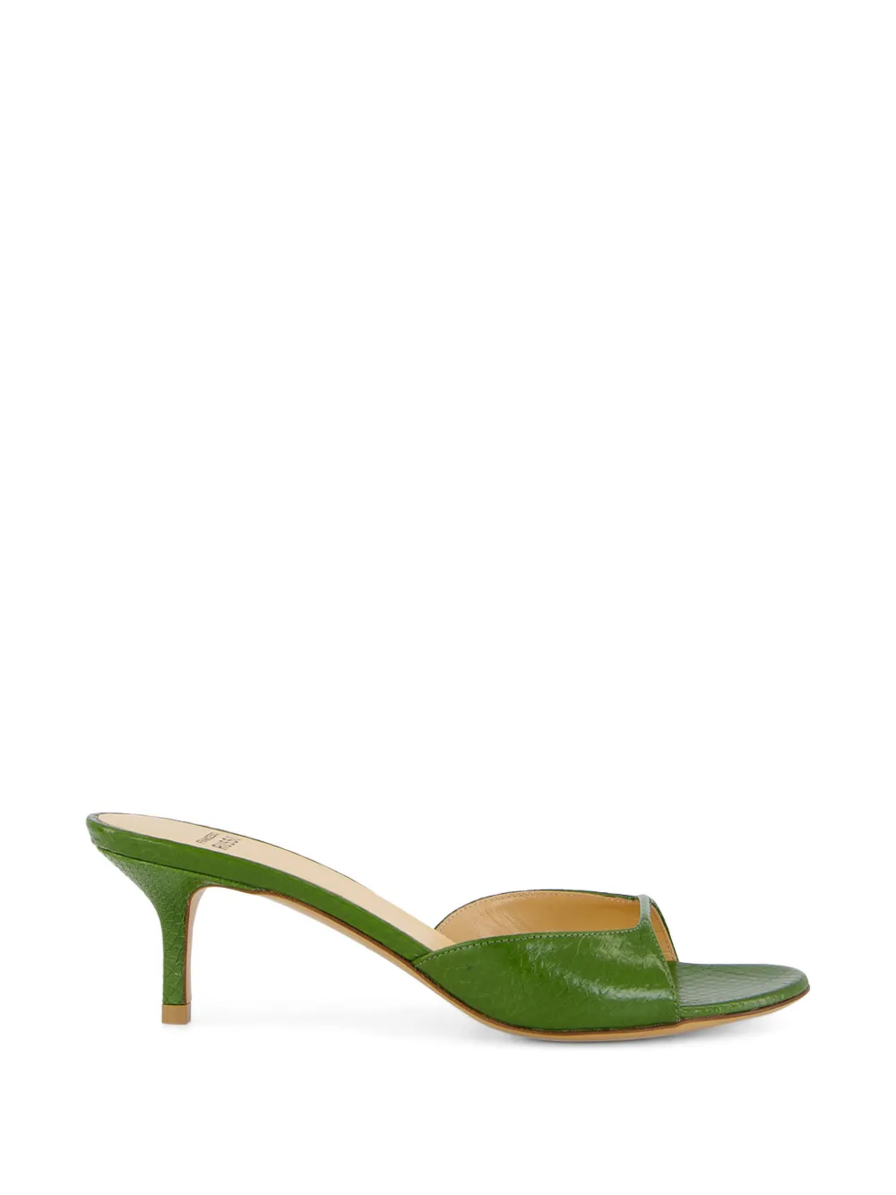 Francesco Russo leather sandals Groen