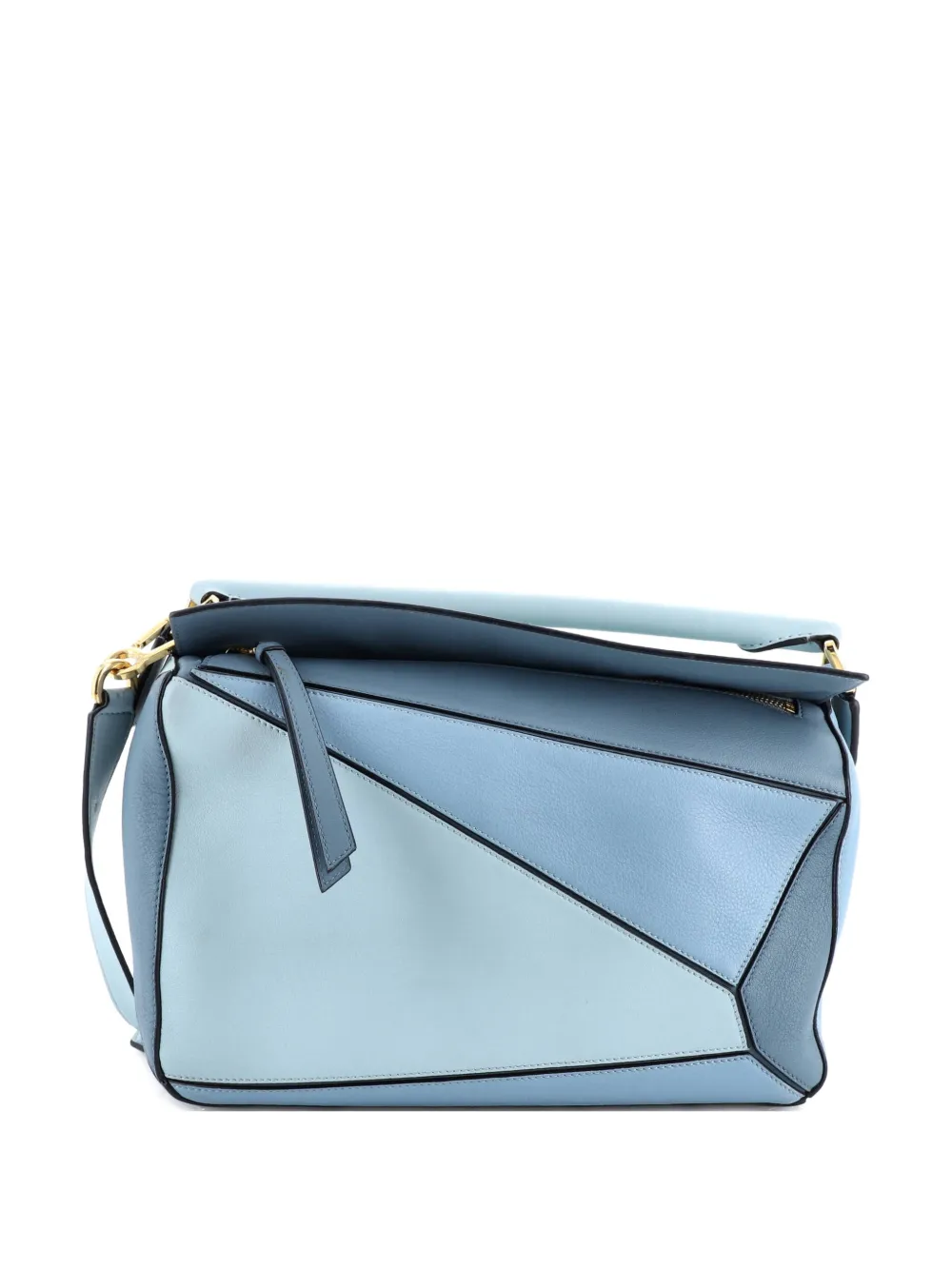 Loewe Pre-Owned Puzzle Bag Leather Medium shoulder bag - Blu
