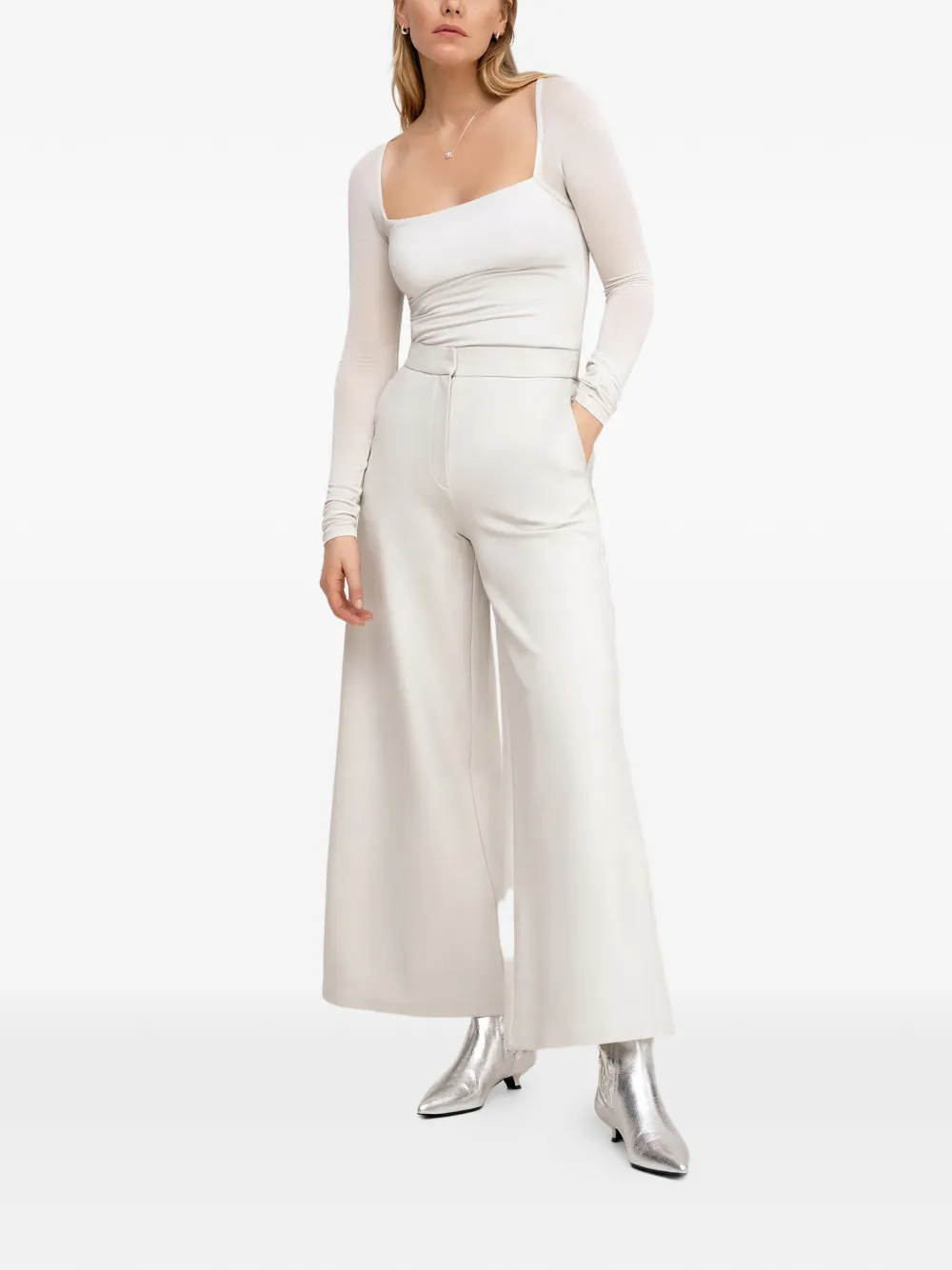 Marcella Lonnie square-neck top | Neutrals | Image 1