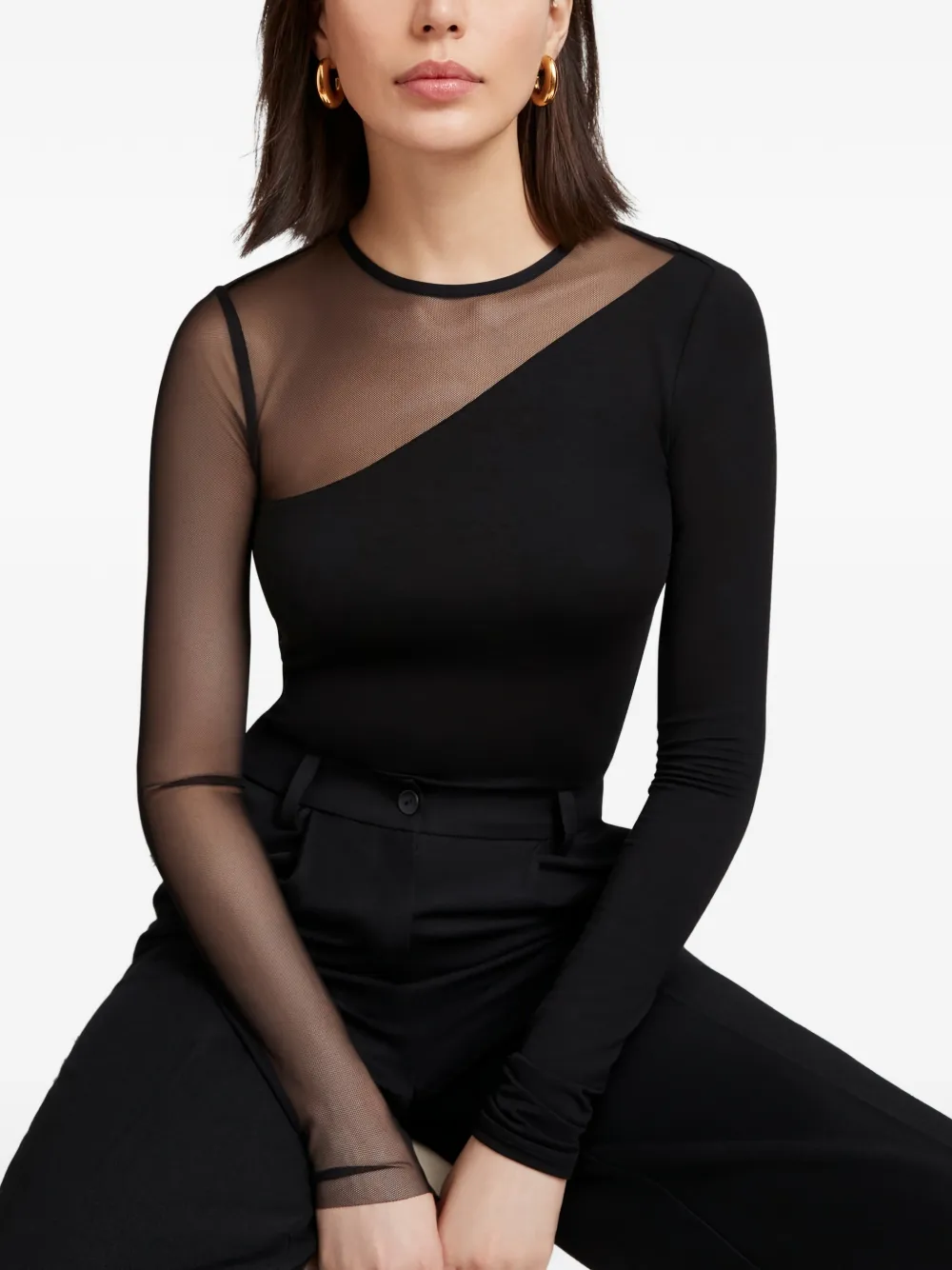  Marcella Milo Asymmetric Top - Black 