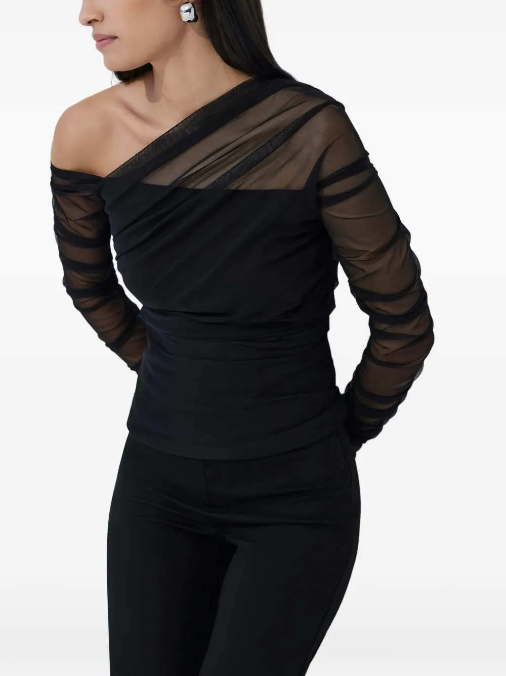 Marcella Monroe Top - Black 
