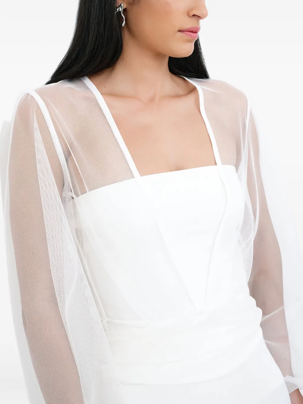 Marcella Verona top met striksluiting Wit