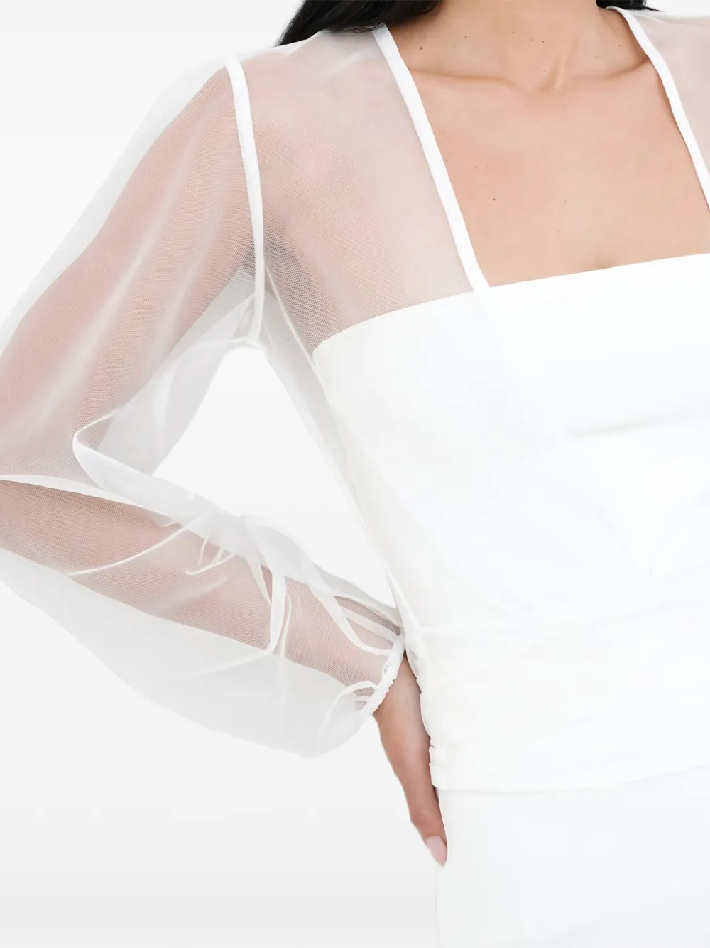 Marcella Verona top met striksluiting Wit