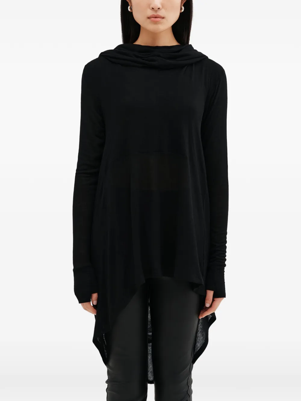 Marcella Oslo hooded tunic | Black | Image 1