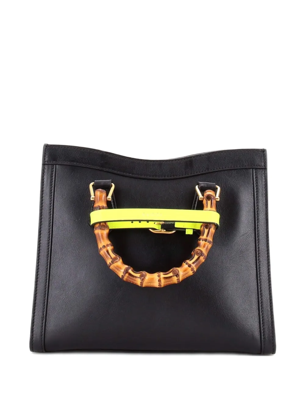 Gucci Pre-Owned Diana NM Bamboo Handle Leather Small tote bag - Nero