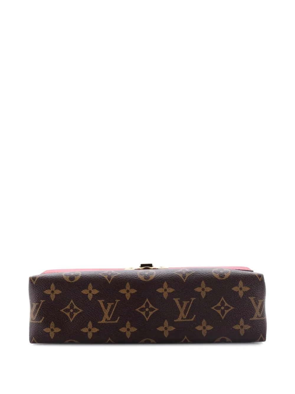 Pre-owned Louis Vuitton Saint Placide Handbag Monogram Canvas And Leather Shoulder Bag In Brown