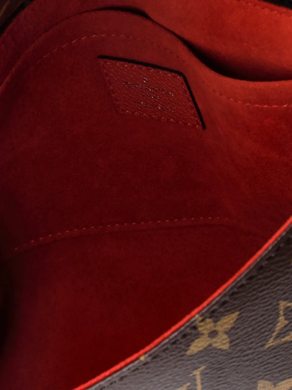 Pre-owned Louis Vuitton Saint Placide Handbag Monogram Canvas And Leather Shoulder Bag In Brown