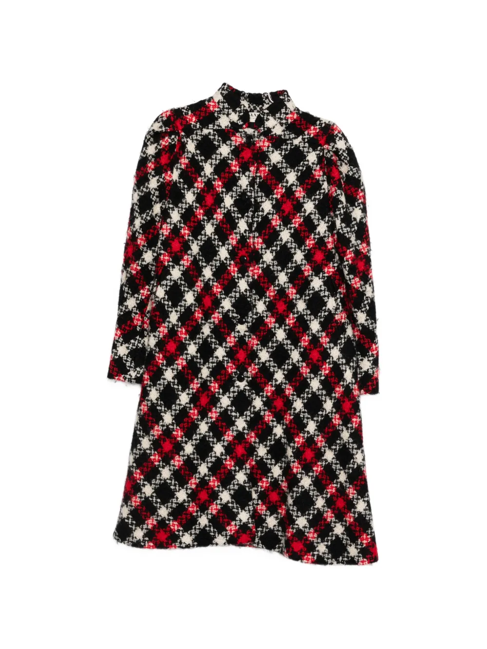 A.N.G.E.L.O. Vintage Cult Cappotto a quadri anni '80 - Nero