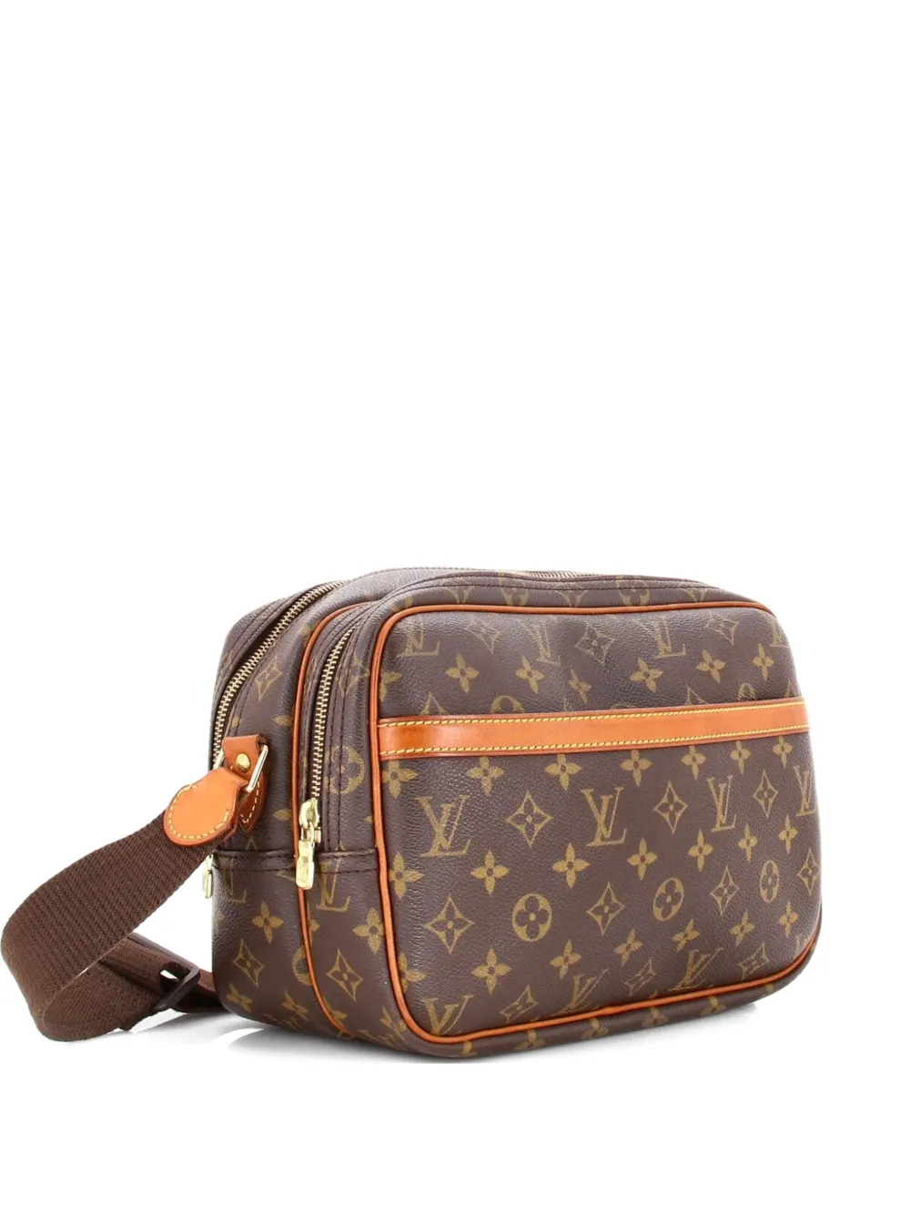 Pre-owned Louis Vuitton Reporter Bag Monogram Canvas Pm Crossbody Bag In Brown