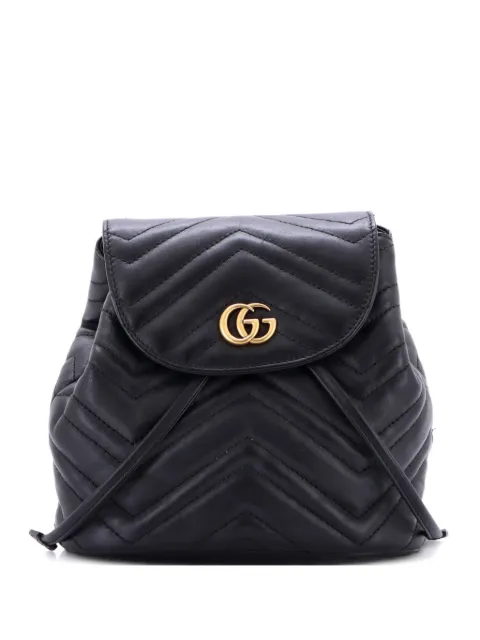 Gucci Pre-Owned GG Marmont Drawstring Matelasse Leather Mini backpack