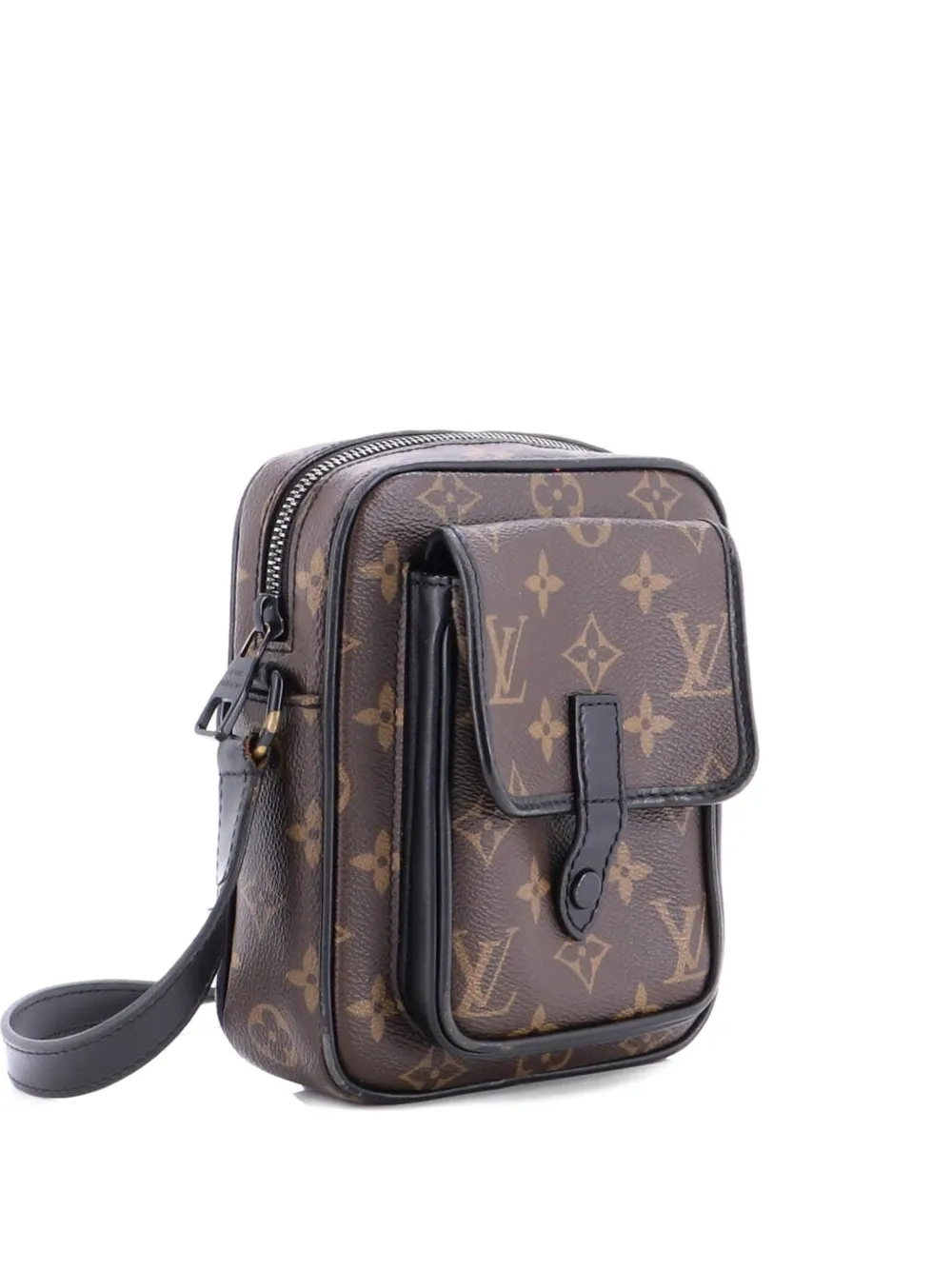 Louis Vuitton Pre-Owned Christopher Wearable Wallet Macassar Monogram Canvas crossbody bag - Schwarz