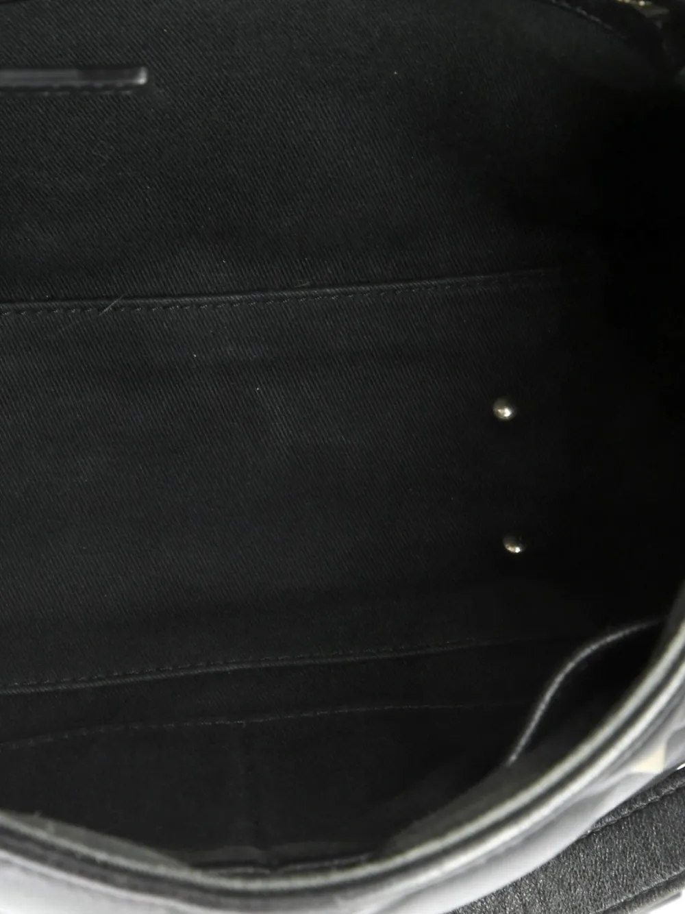 Pre-owned Valentino Garavani Candystud Top Handle Bag Leather Medium Shoulder Bag In Black