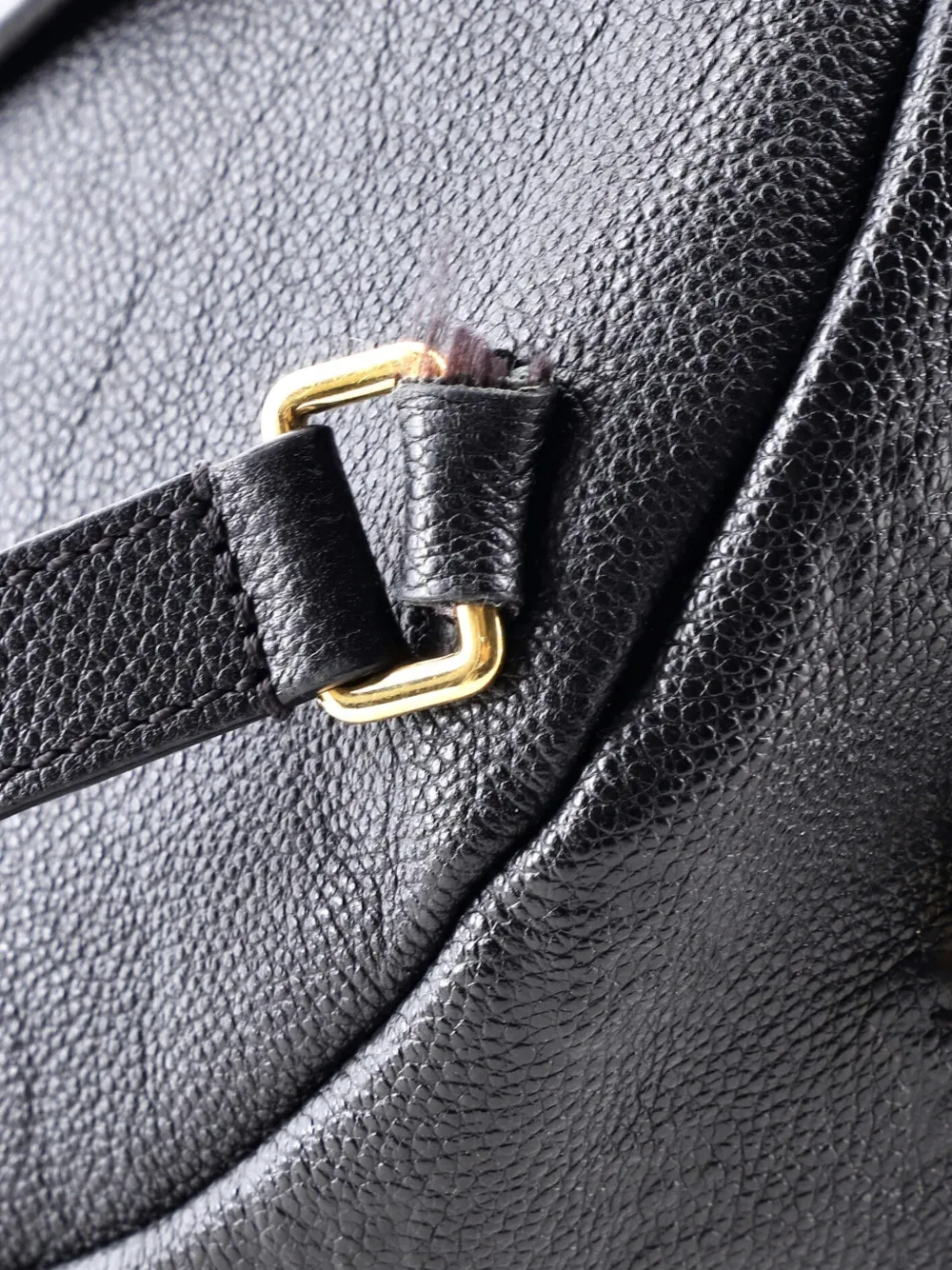 Pre-owned Louis Vuitton Sorbonne Monogram Empreinte Leather Backpack In Black