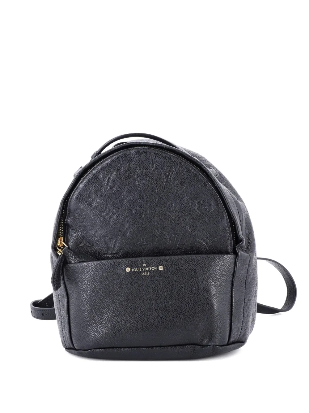 Pre-owned Louis Vuitton Sorbonne Monogram Empreinte Leather Backpack In Black