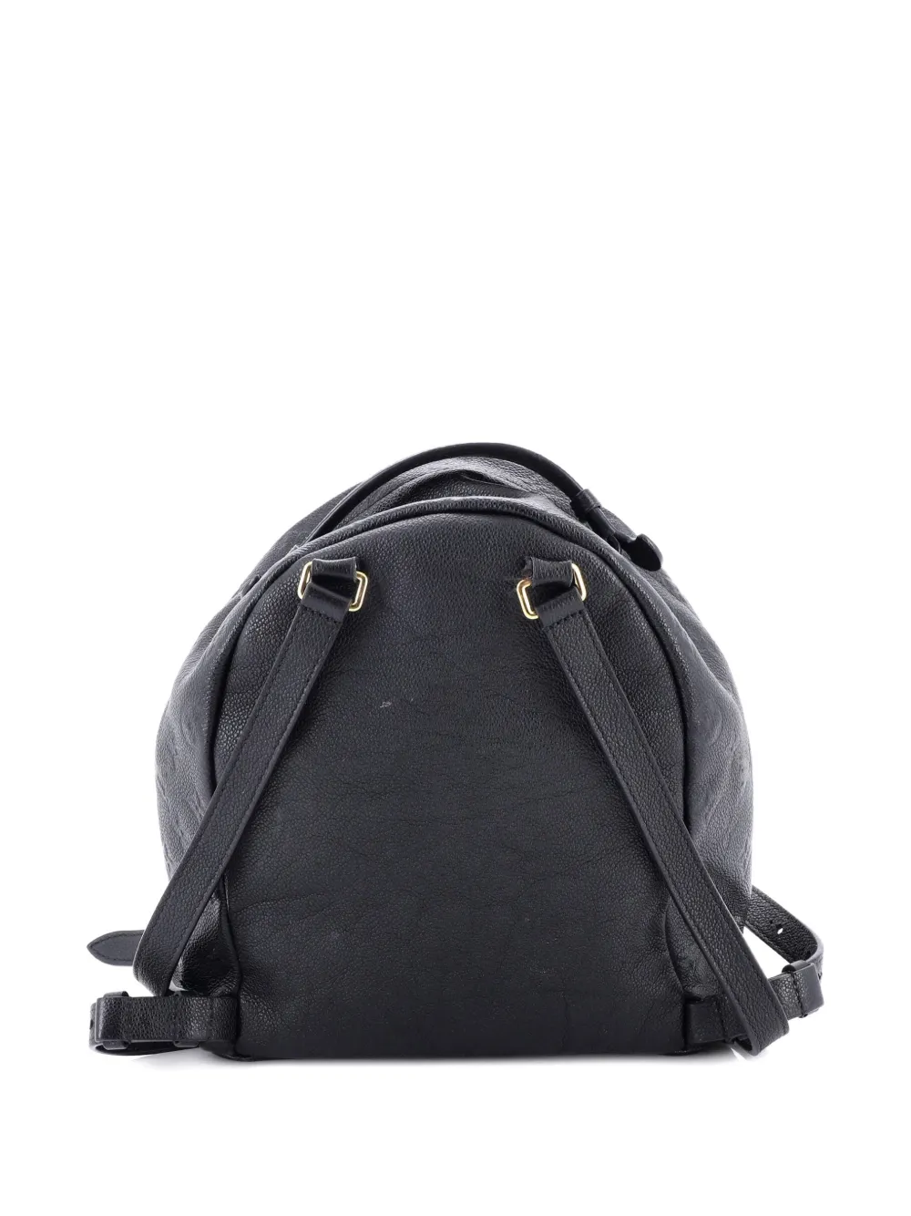 Pre-owned Louis Vuitton Sorbonne Monogram Empreinte Leather Backpack In Black