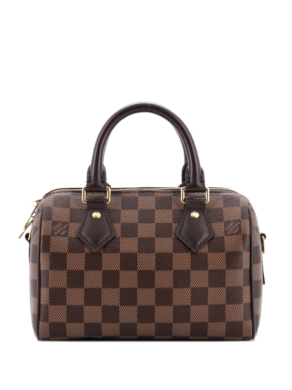 Pre-owned Louis Vuitton Speedy Bandouliere Bag Damier 20 Satchel In Brown