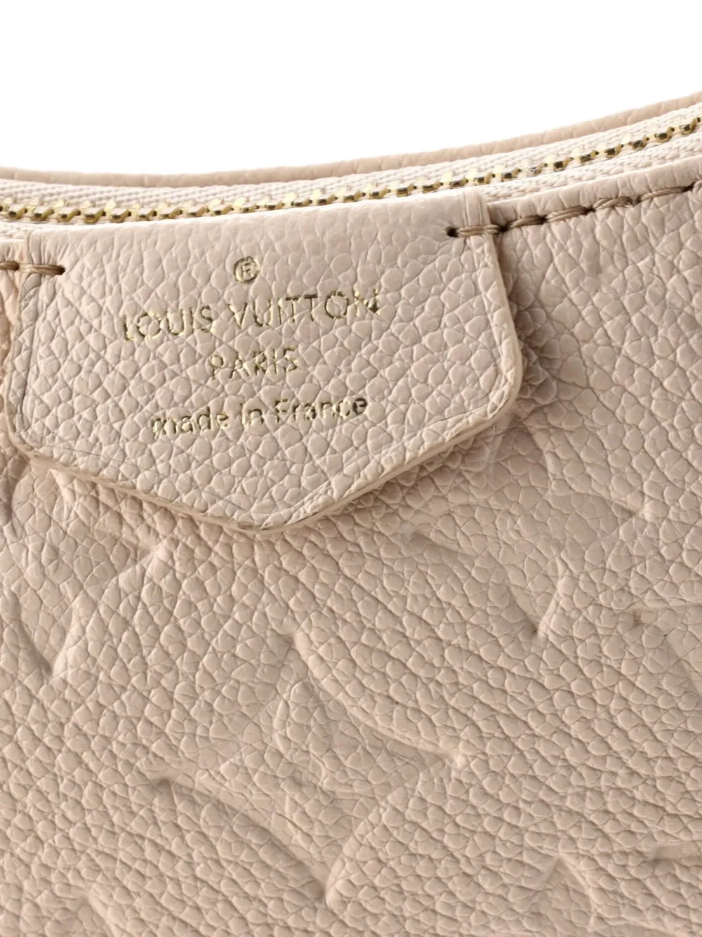 Pre-owned Louis Vuitton Easy Pouch On Strap Monogram Empreinte Leather Shoulder Bag In Neutral