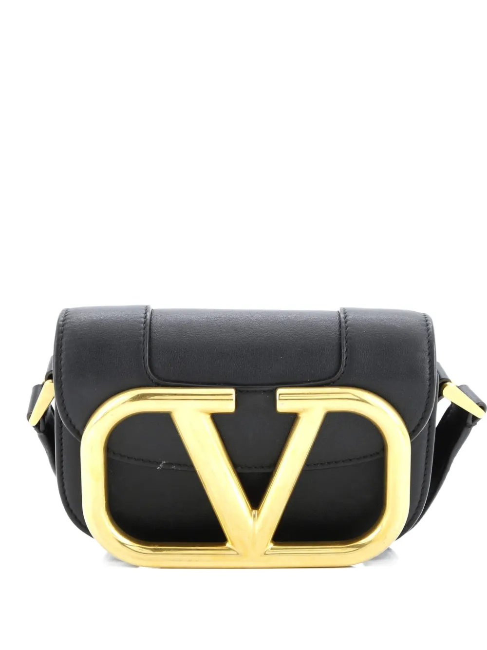 Valentino Garavani Pre-Owned Supervee Leather Small crossbody bag - Nero