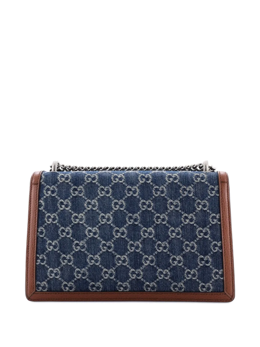 Pre-owned Gucci Dionysus Bag Gg Denim Small Shoulder Bag In Blue