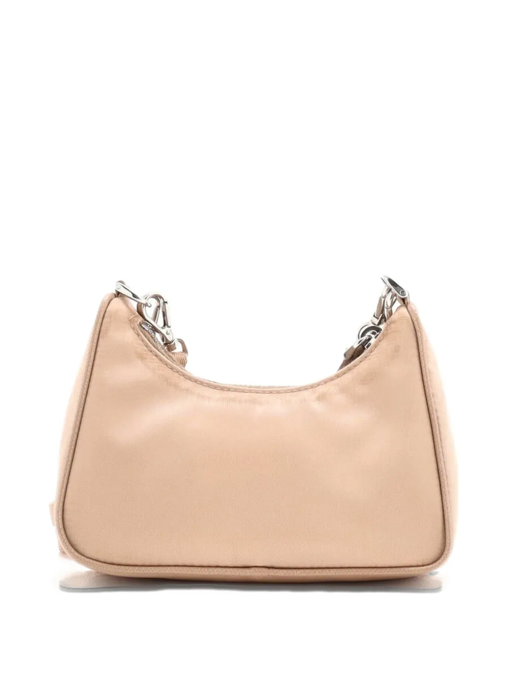 PRADA Pre-owned Re-edition Shoulder Bag Tessuto Mini Hobo Bag In Neutral