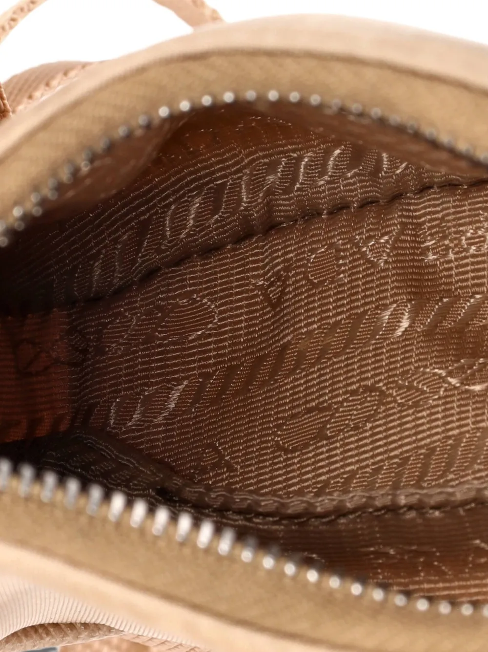 PRADA Pre-owned Re-edition Shoulder Bag Tessuto Mini Hobo Bag In Neutral