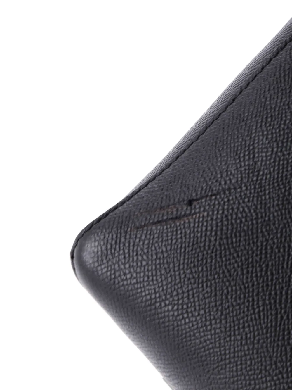 CELINE Pre-owned Belt Bag Textured Leather Micro Satchel In Black