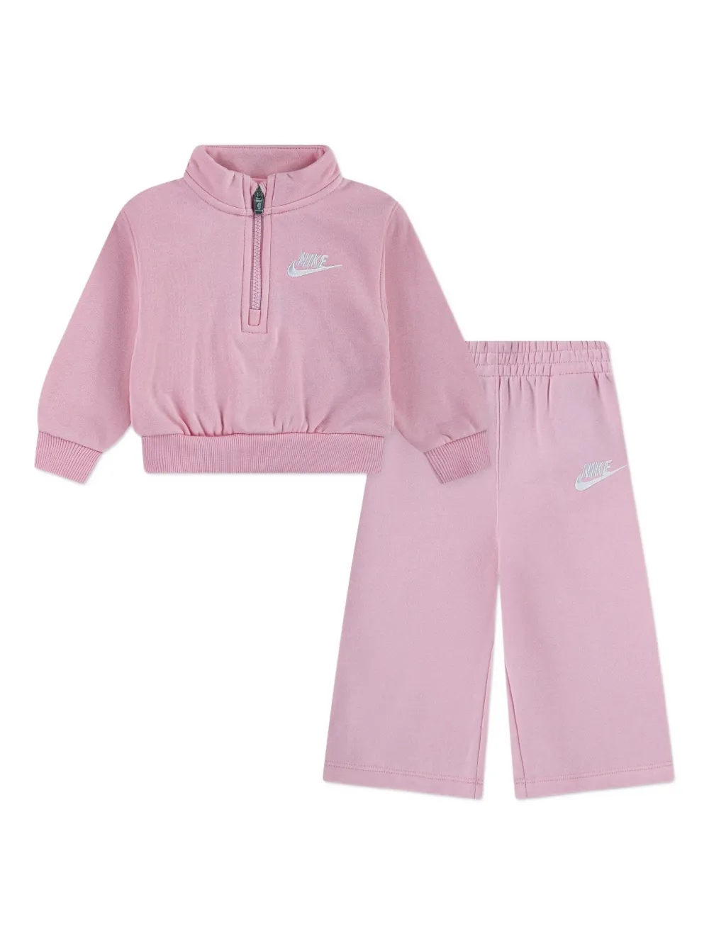 Nike Kids zip-up logo-print tracksuit - Rosa