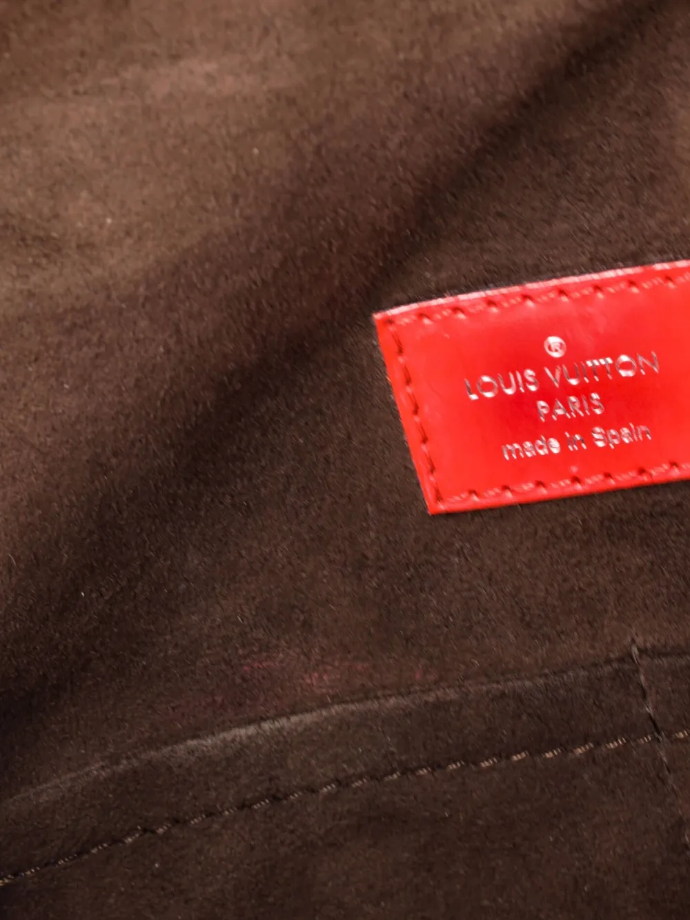 Pre-owned Louis Vuitton Cluny Top Handle Bag Epi Leather Bb Satchel In Red