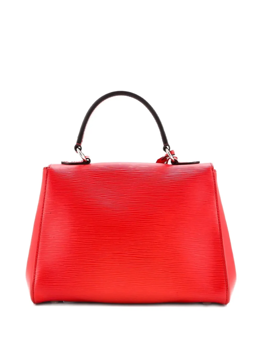 Pre-owned Louis Vuitton Cluny Top Handle Bag Epi Leather Bb Satchel In Red