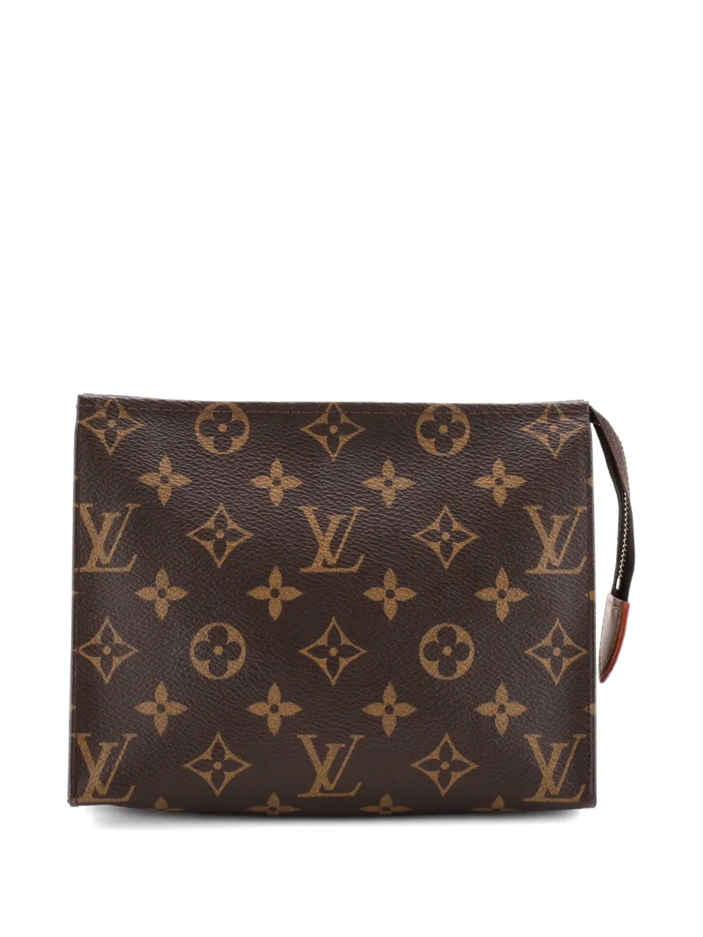 Pre-owned Louis Vuitton Toiletry Monogram Canvas 19 Pouch In Brown
