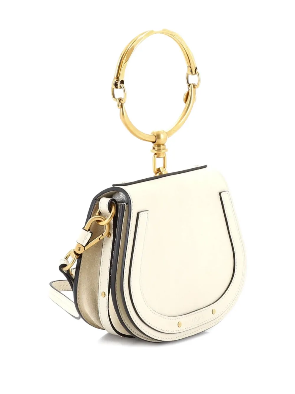 Pre-owned Chloé Nile Leather Small Crossbody Bag In Neutral