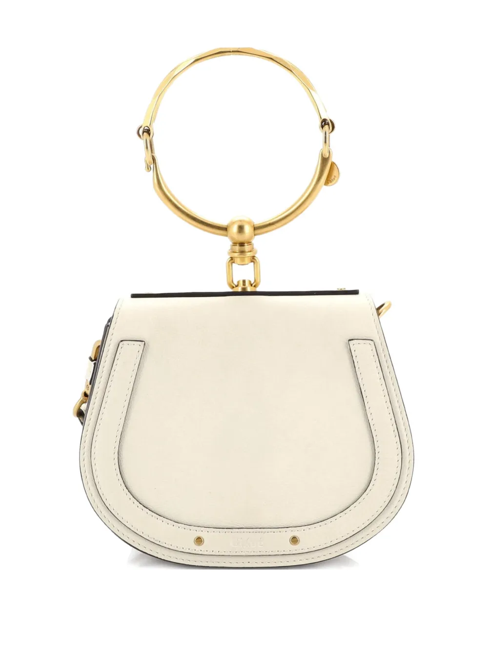 Pre-owned Chloé Nile Leather Small Crossbody Bag In Neutral